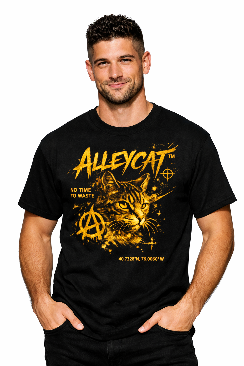 Alley Cat Gold T-shirt